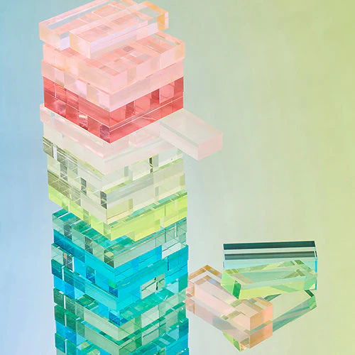 Jeu Mini Jumbling Tower Crystal Lucite - Multicolore - Image 6