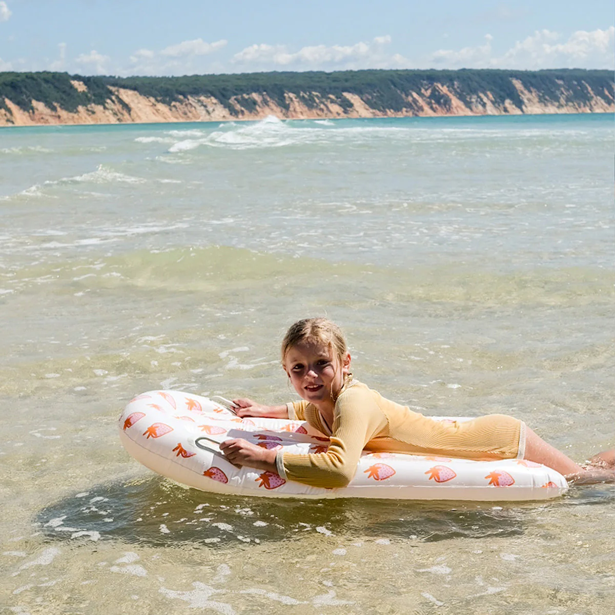 Body Surf Flottant Sea Seeker Strawberry Enfant - Imprimé Fond Blanc - Image 2