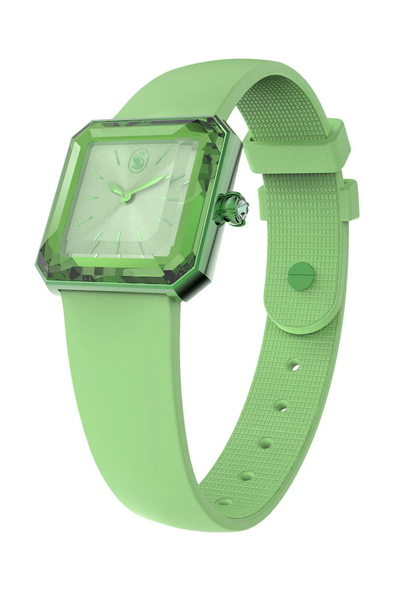 Montre en silicone ornée de cristaux Swarovski Lucent - Vert pomme - Image 2