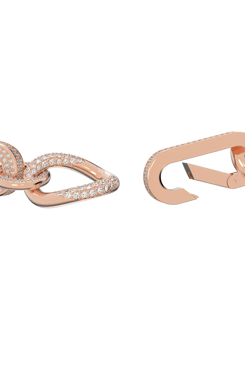 Swarovski - Collier À Maillons Orné De Cristaux Swarovski Dextera - Rose Doré Et Blanc - Image 4