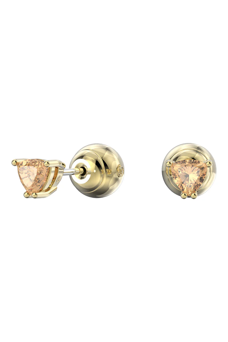 Swarovski - Puces Stilla Plaqué Or Jaune Et Zircon - Image 2