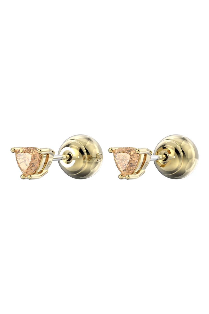 Swarovski - Puces Stilla Plaqué Or Jaune Et Zircon - Image 3