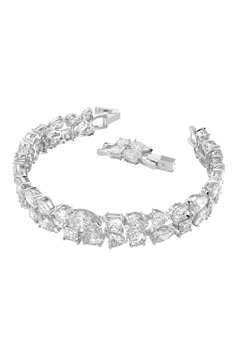 Swarovski - Bracelet Serti De Zircons Tennis Deluxe - Argenté Et Blanc - Image 2