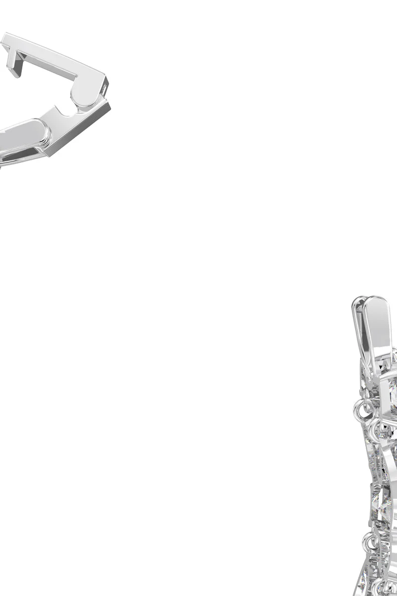Swarovski - Bracelet Serti De Zircons Tennis Deluxe - Argenté Et Blanc - Image 3