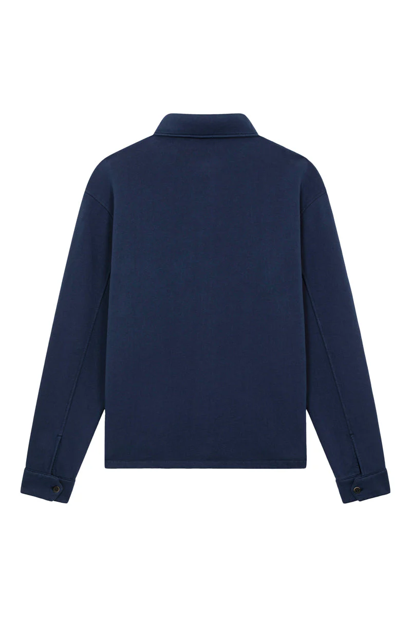 Chemise En Coton Biologique Hearth Shirt Bleu Marine - Image 2