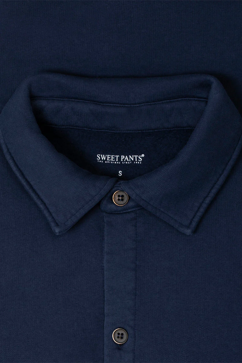 Chemise En Coton Biologique Hearth Shirt Bleu Marine - Image 3