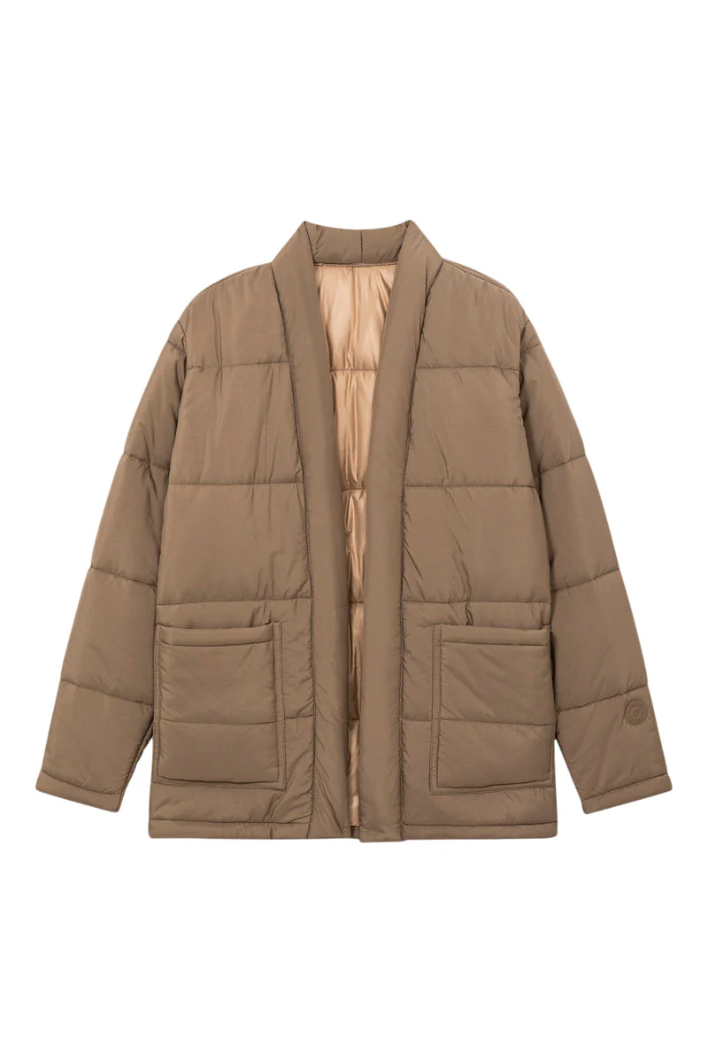 Doudoune Kimono Down Taupe - Mixte - Image 2