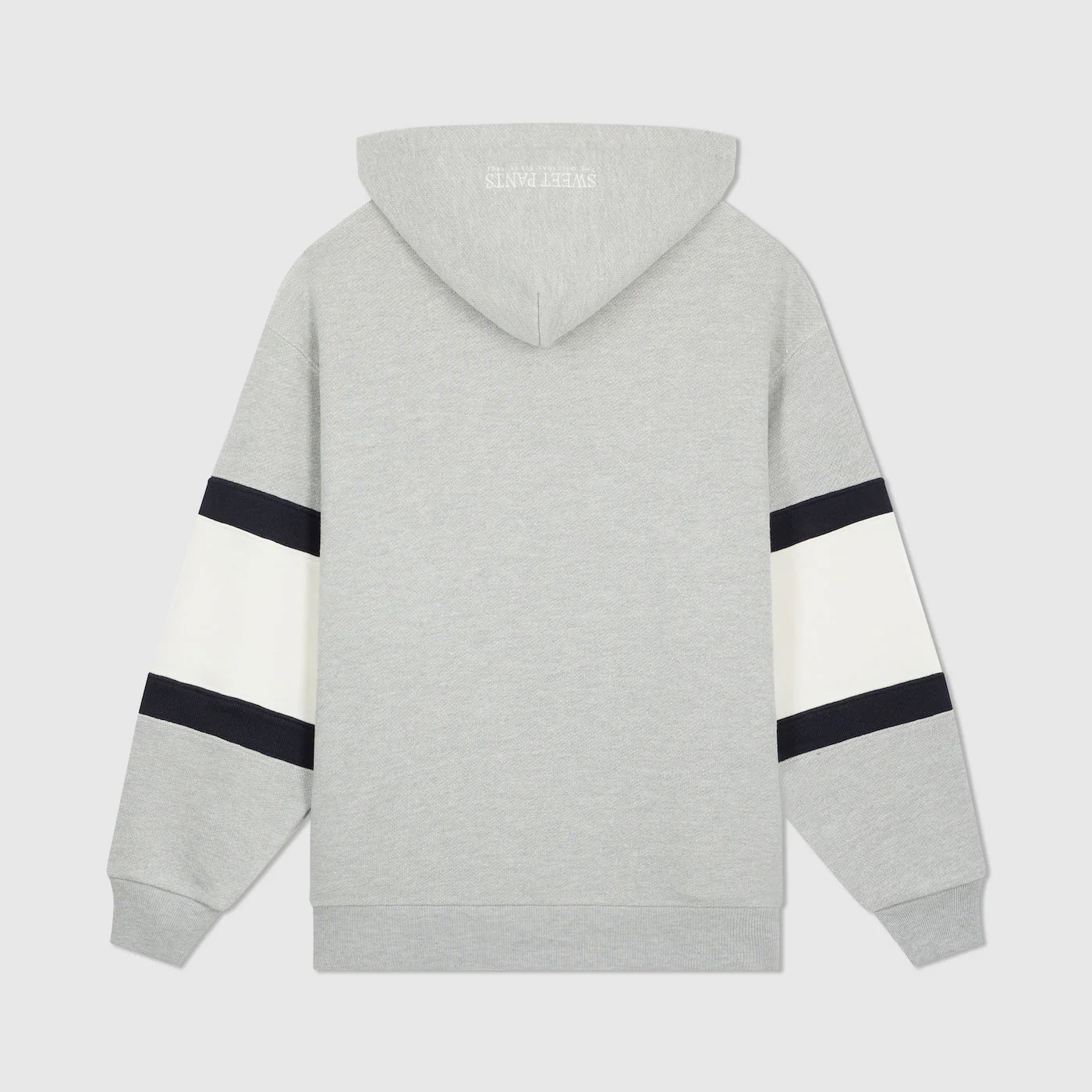 Sweat Capuche Bandes Manche - Grey Marl - Mixte - Image 2