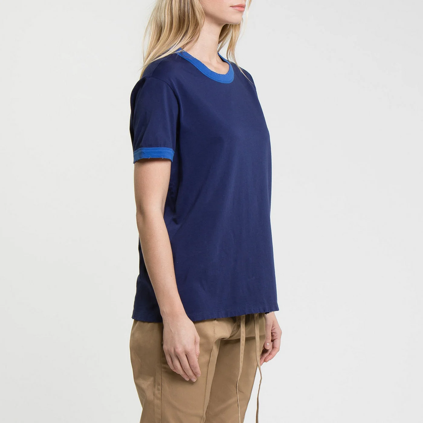 T-Shirt Ringer - Marine/Supreme - Mixte - Image 9