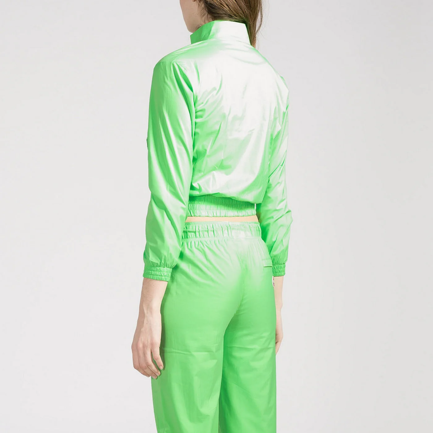 Blouson Tactel Crop - Vert Fluo - Femme - Image 4