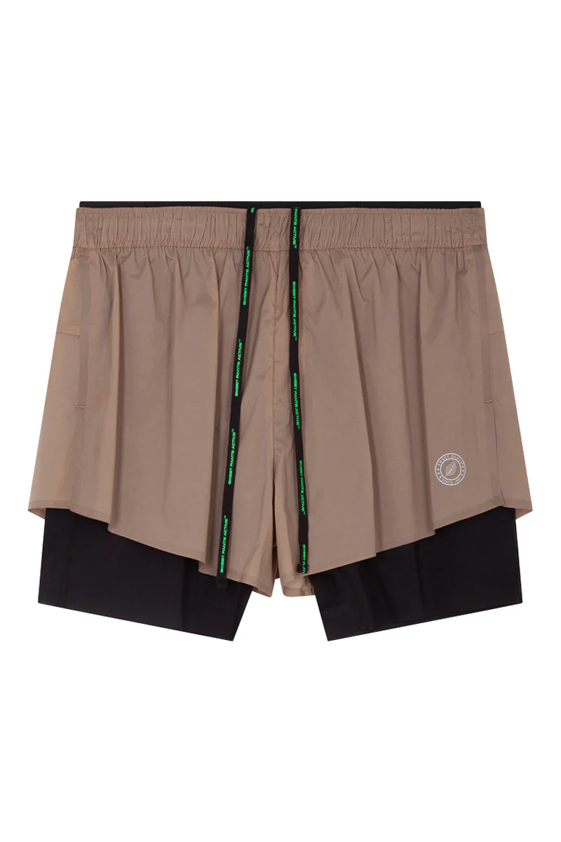 Short De Running Timer Beige - Mixte - Image 2