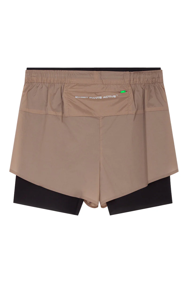 Short De Running Timer Beige - Mixte - Image 3