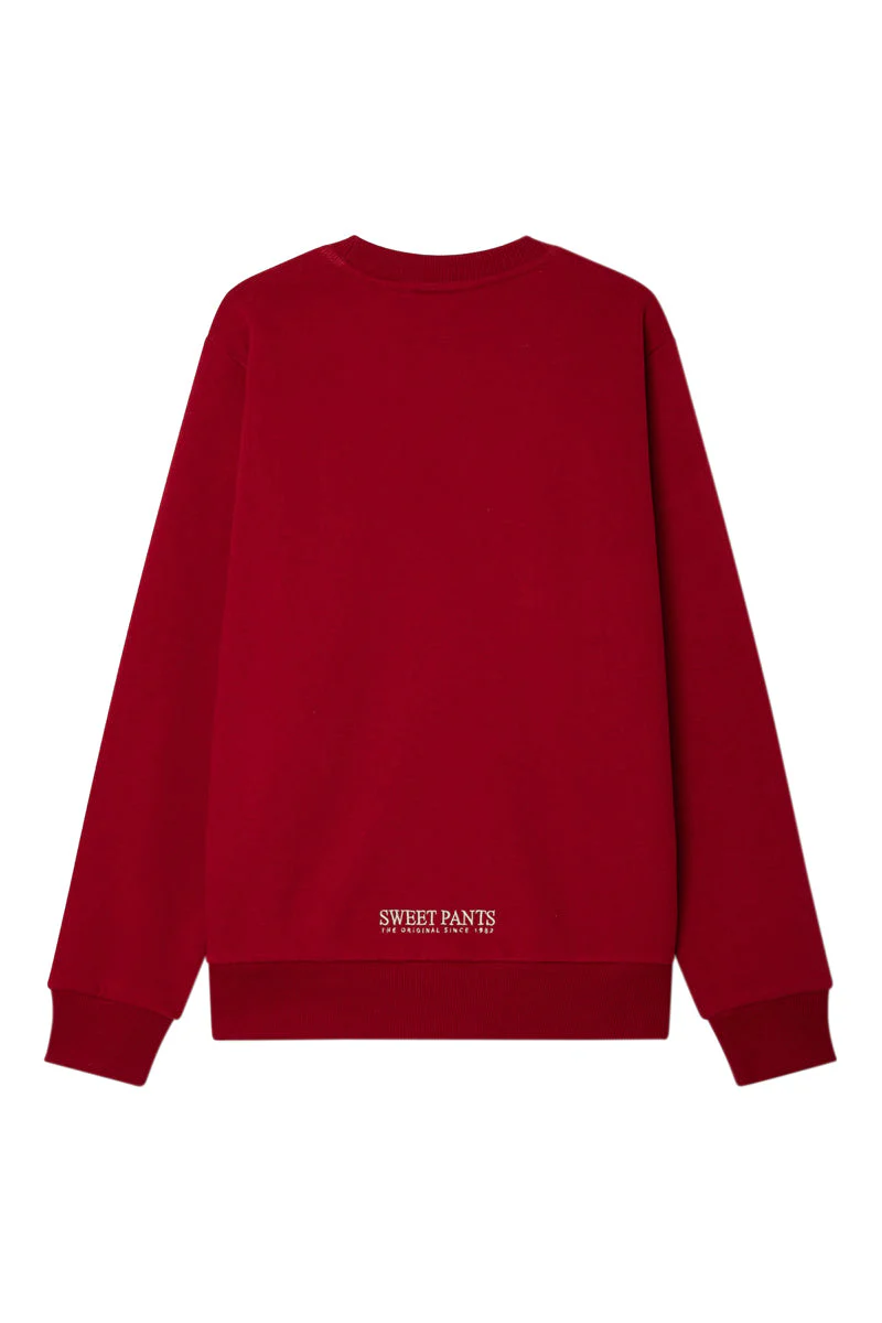 Sweat Wide Crew Rouge - Mixte - Image 2