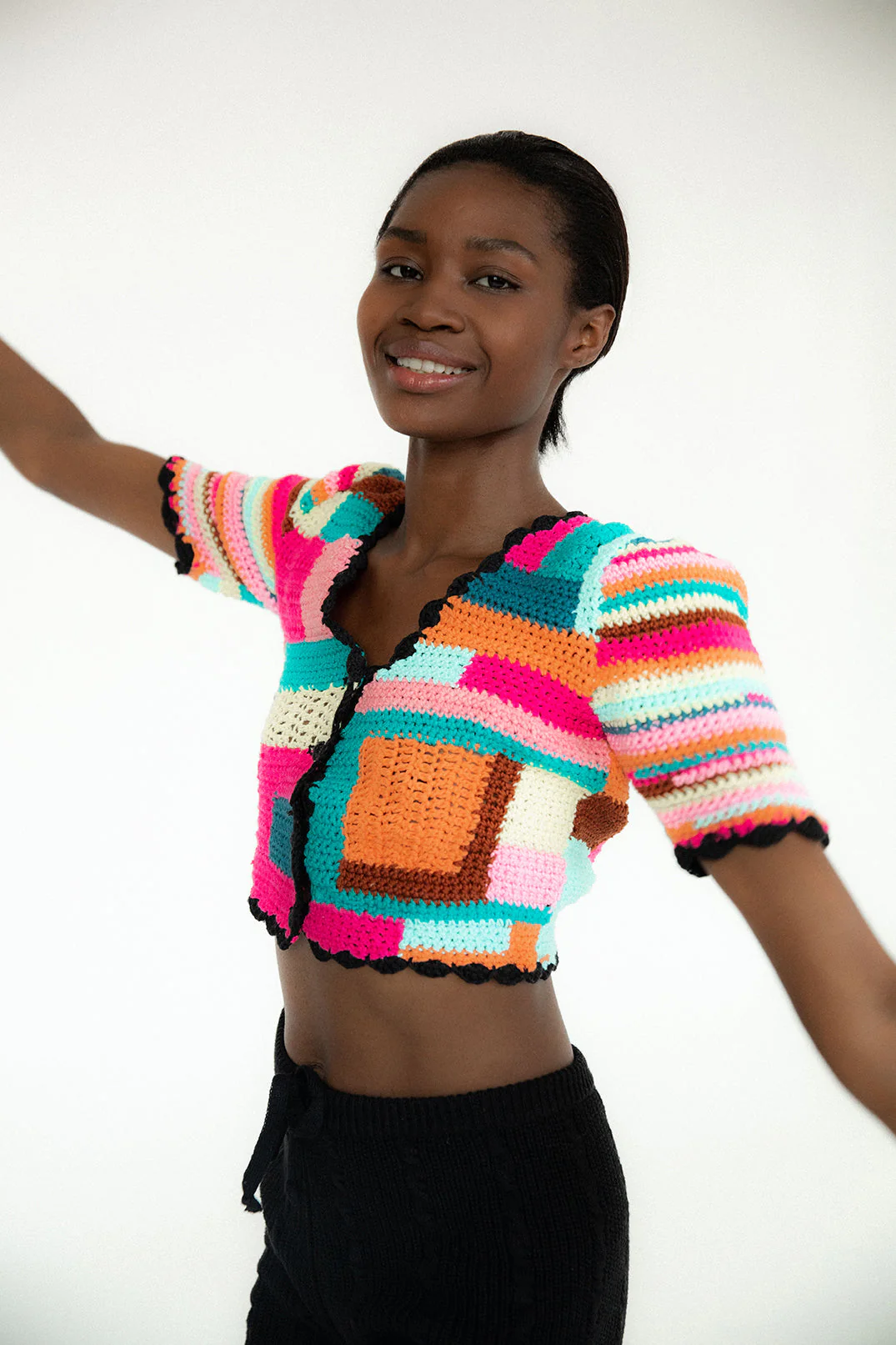 Gilet Au Crochet Tini - Multi - Image 4
