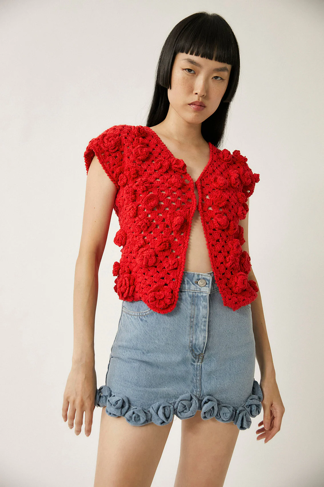 Top En Crochet Palma - Red - Image 2