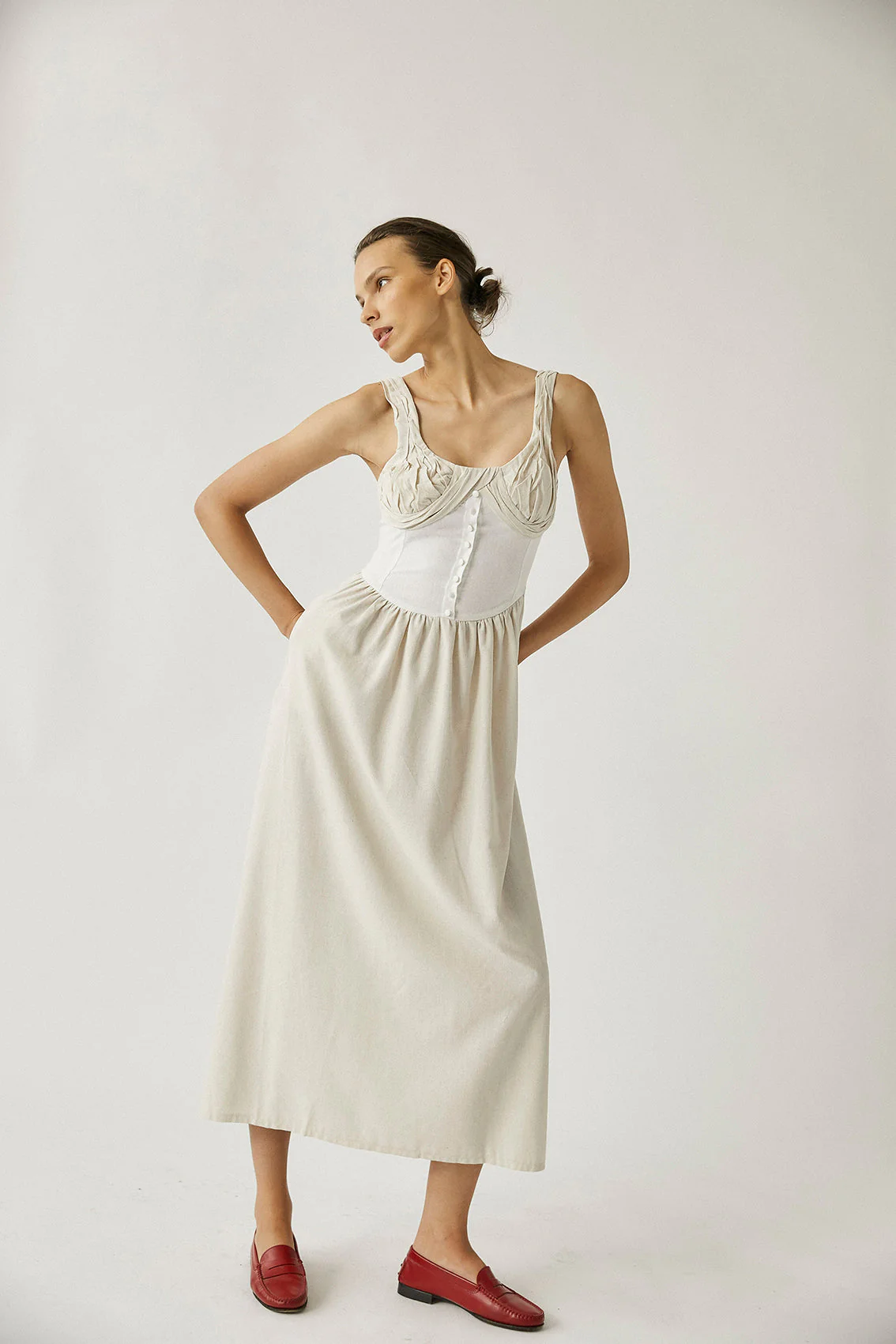 Robe Nasser - Beige & Ivory - Image 2
