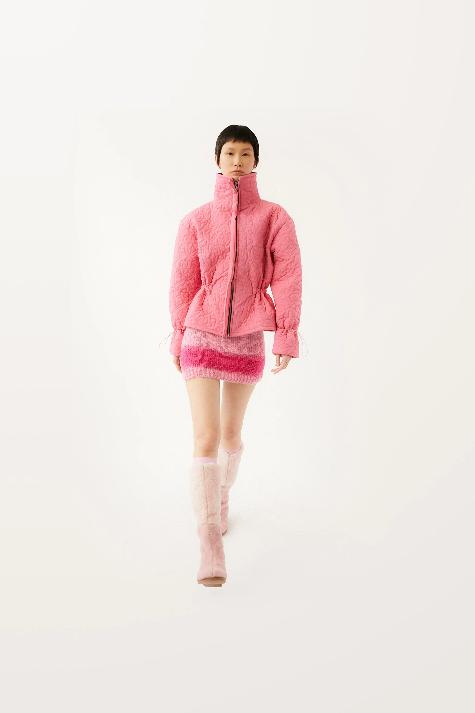 Veste Matelassée À Fleurs Kika - Tan - Image 2