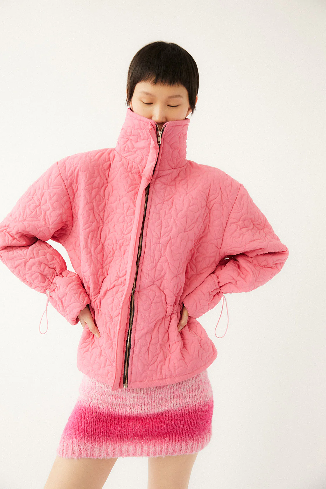 Veste Matelassée À Fleurs Kika - Tan - Image 3
