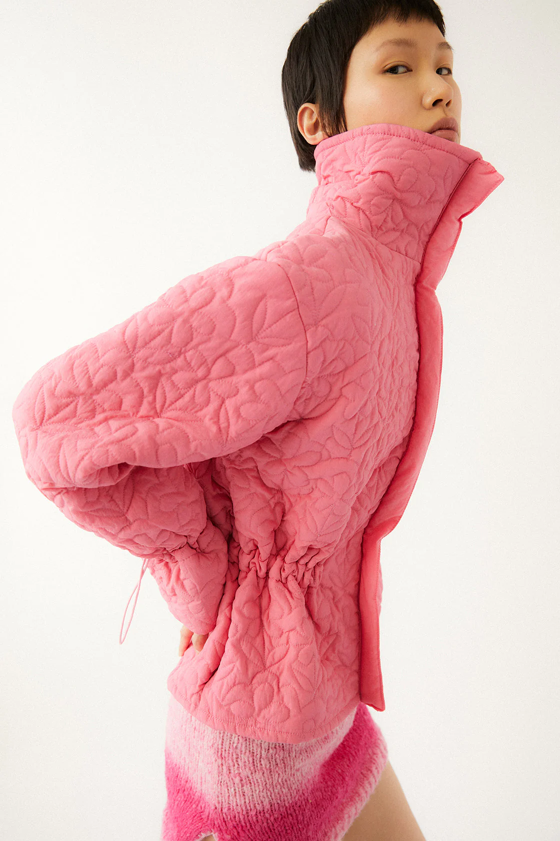 Veste Matelassée À Fleurs Kika - Tan - Image 4