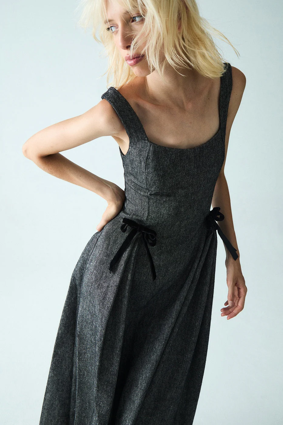 Robe Longue Aurora - Grey - Image 2