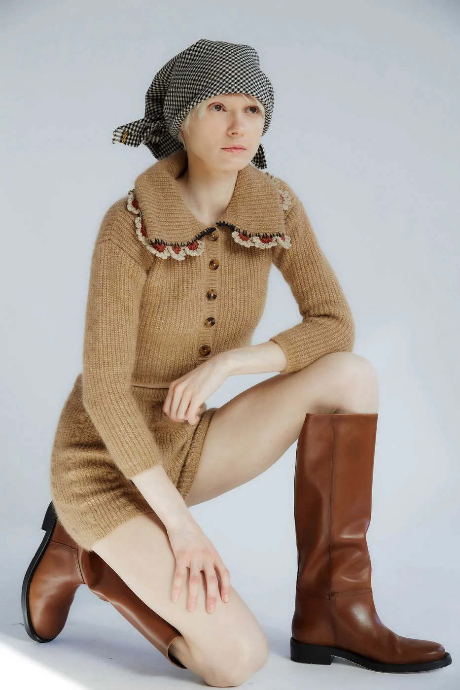 Cardigan En Laine Felipa - Brown - Image 3