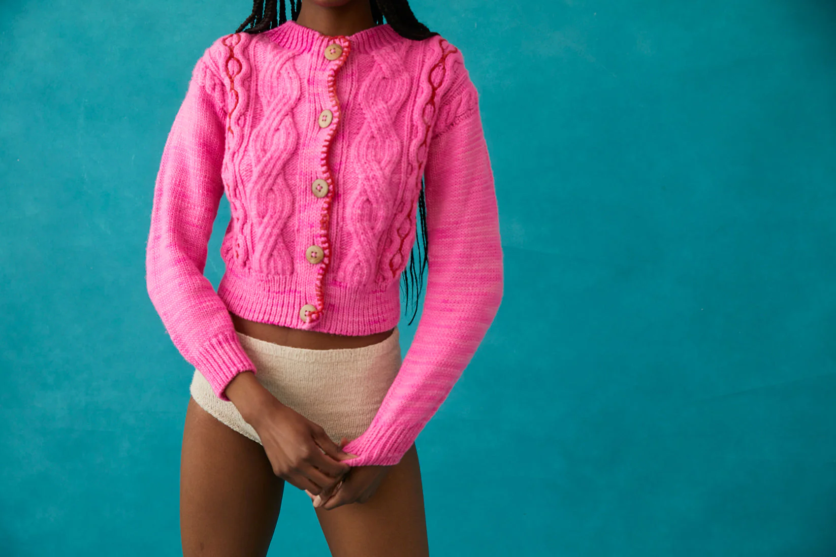 Gilet En Laine Jackie - Pink - Image 2
