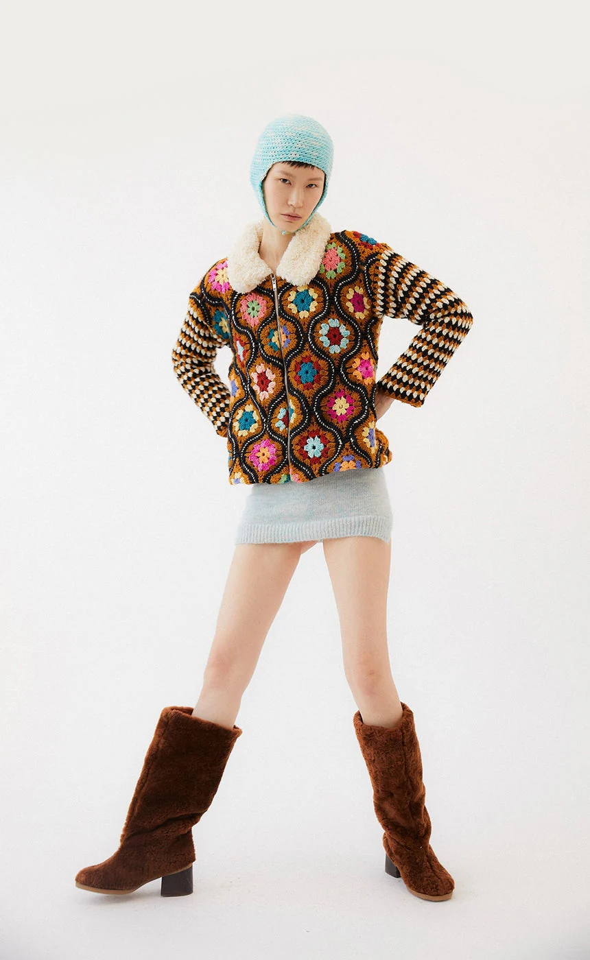 Veste En Laine Clara - Rust Brown - Image 3