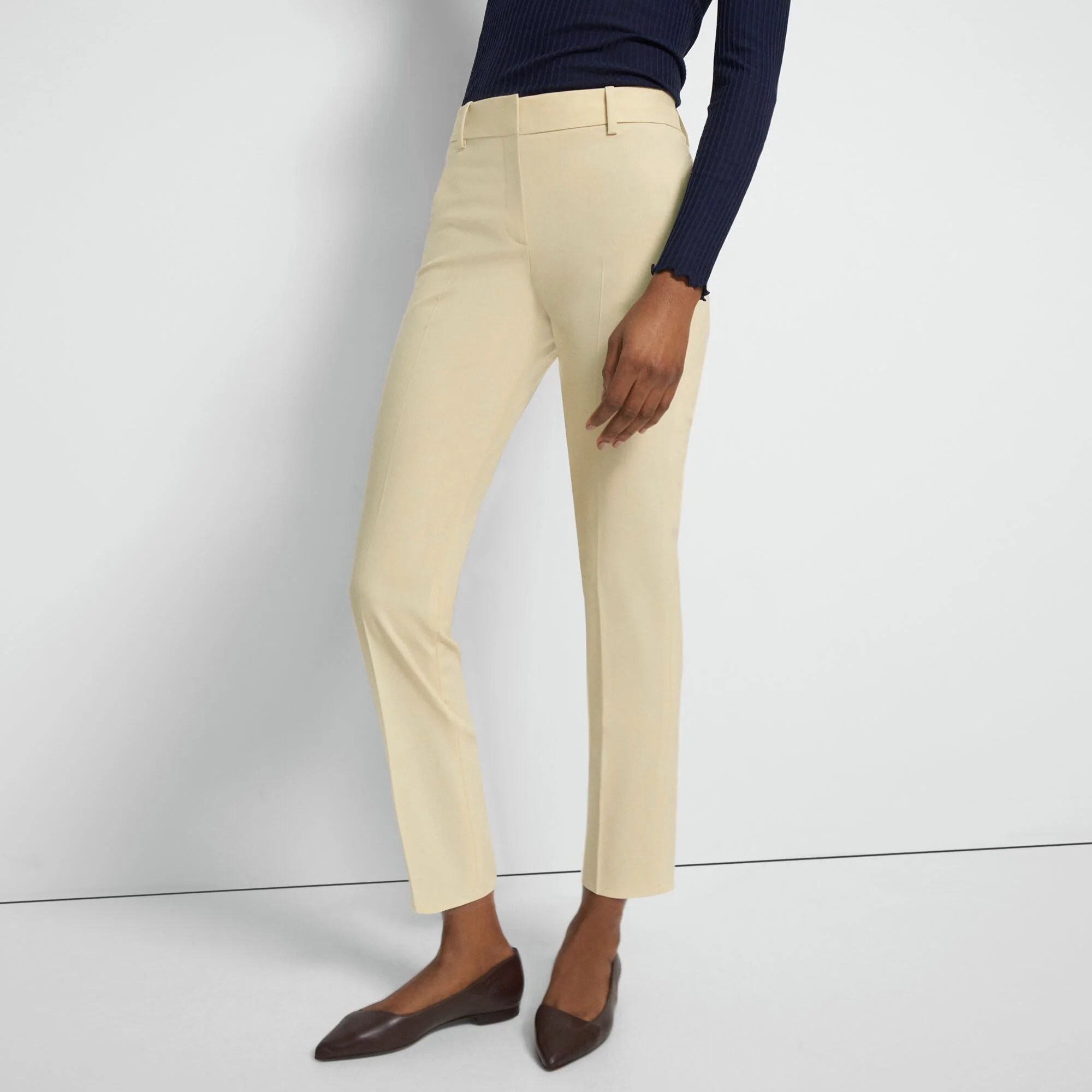Theory NYC - Pants - Treeca 2 - Butter Yellow - Image 3