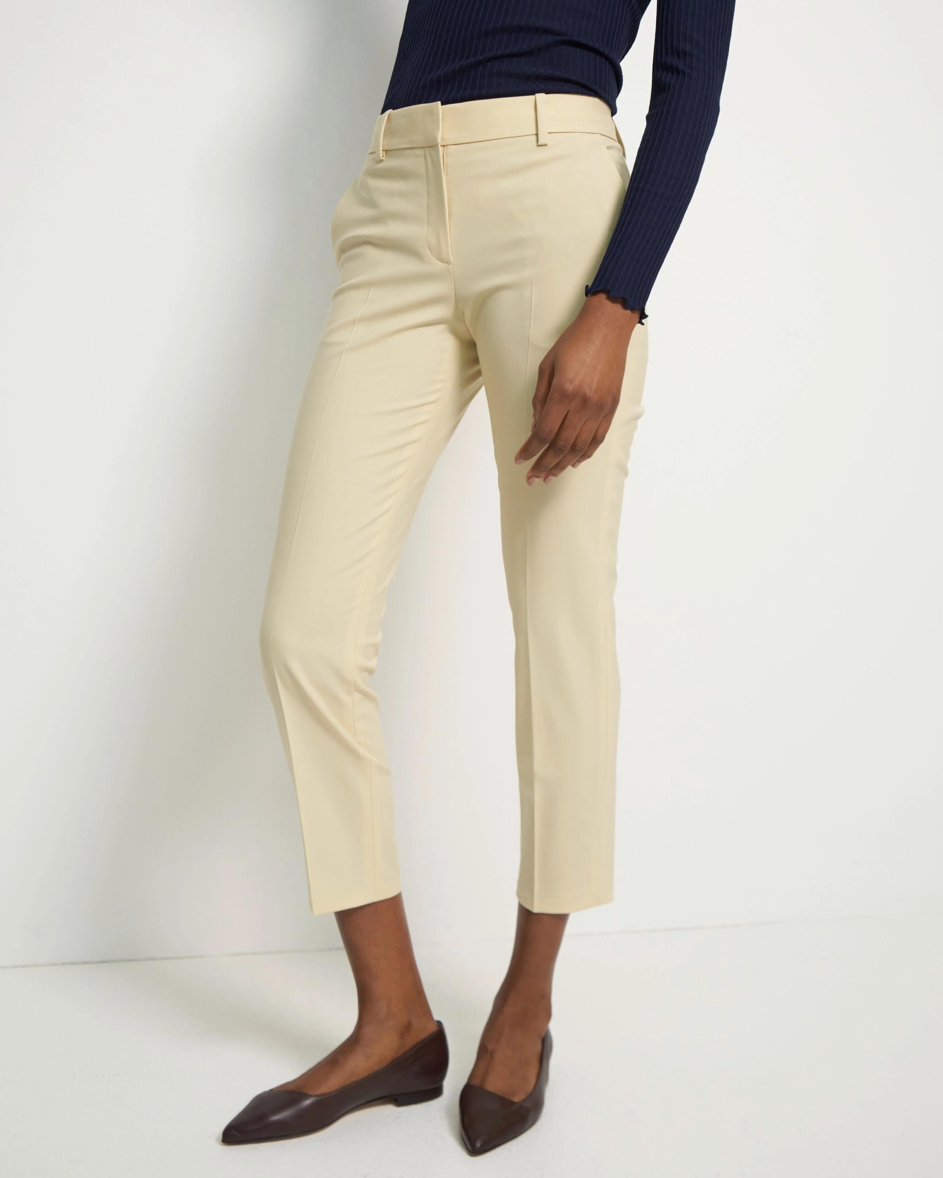 Theory NYC - Pants - Treeca 2 - Butter Yellow - Image 4