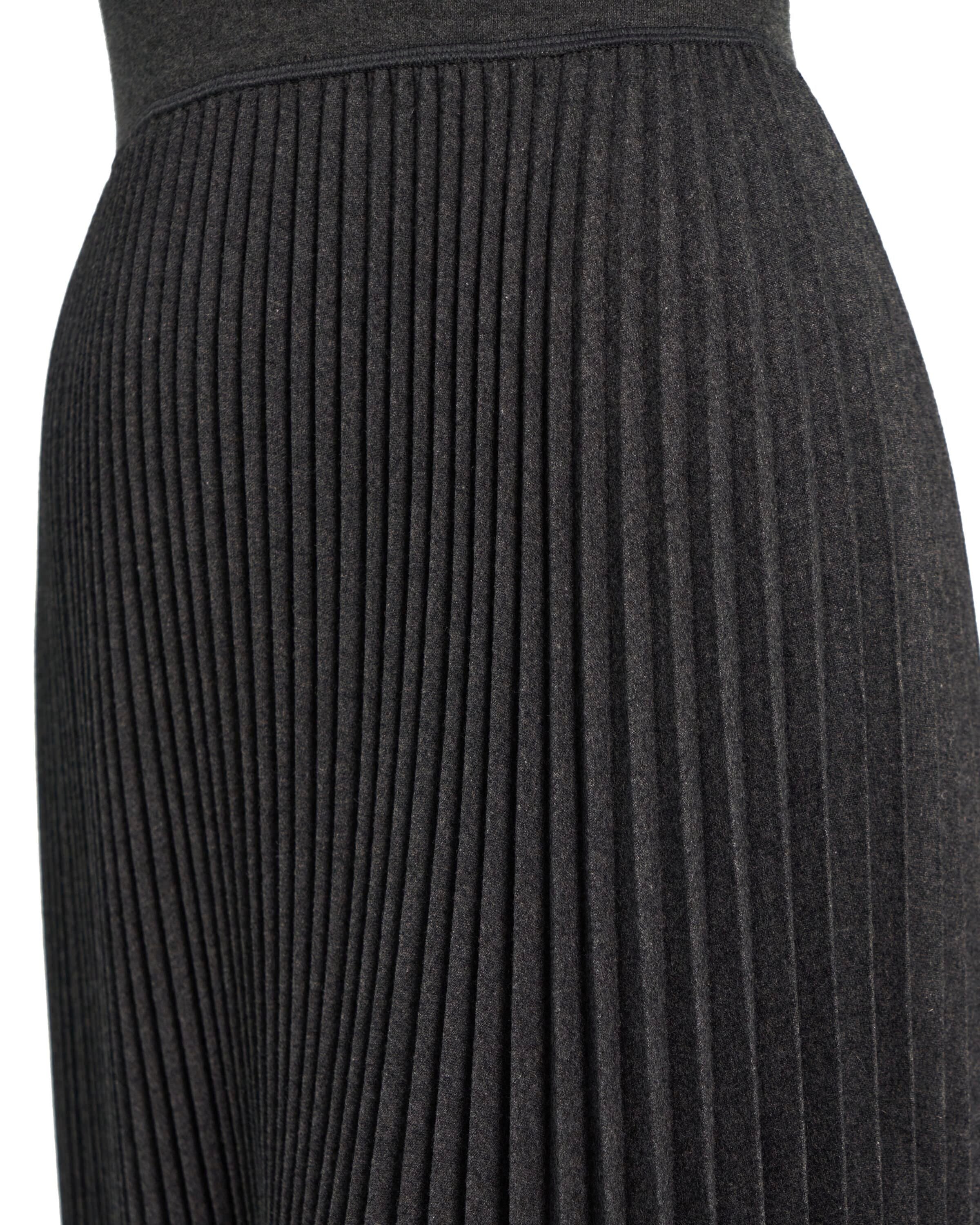 Theory NYC - Dresses - Plt C Mini Dr - Charcoal Melange - Image 6