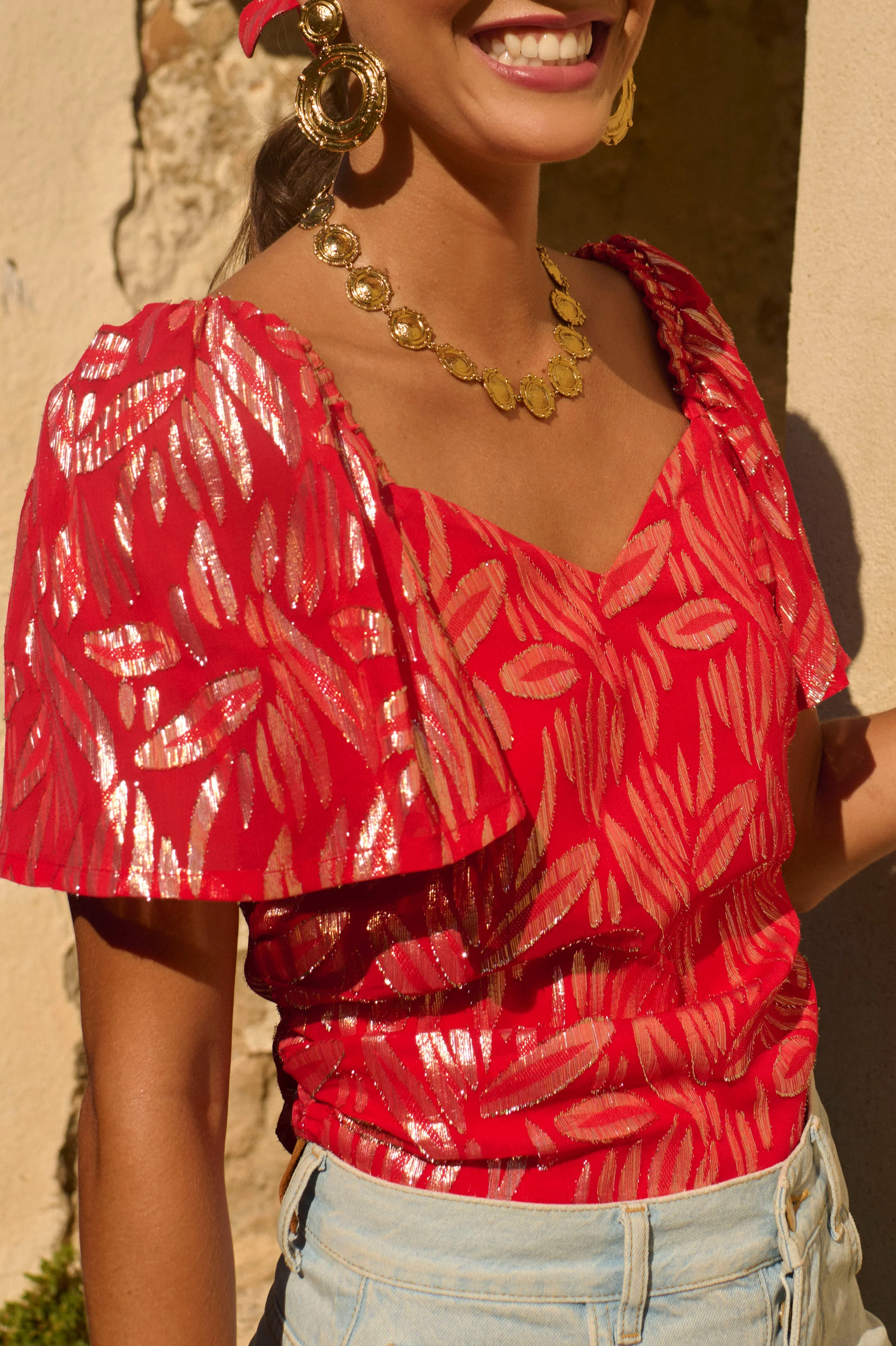Top Lizia Rouge Lurex - Image 5