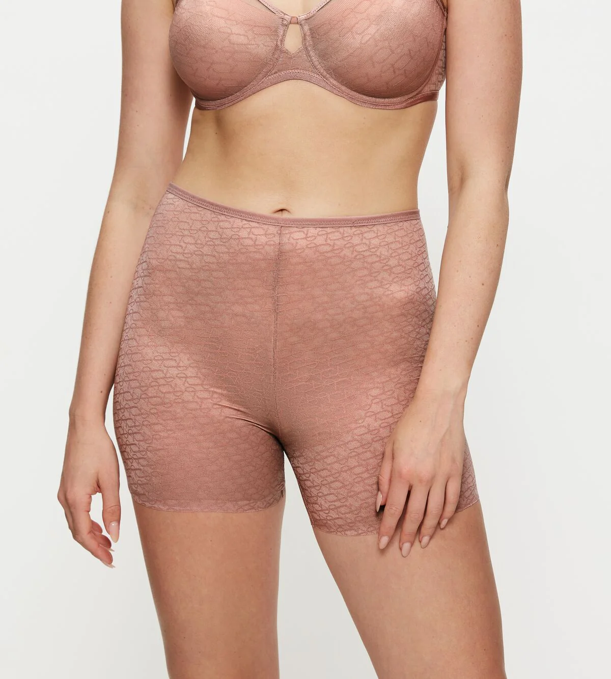 Shorty Couvrant Triumph Signature Sheer Shorts - Toasted Almond - Image 4