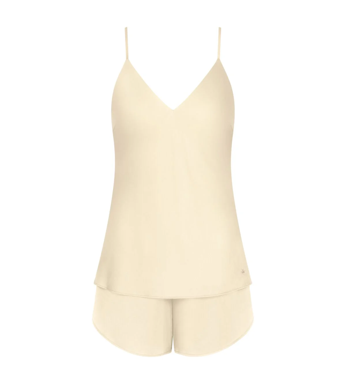 Caraco & Shorty En Soie Silky Sensuality Psw X - Ecru White - Image 5