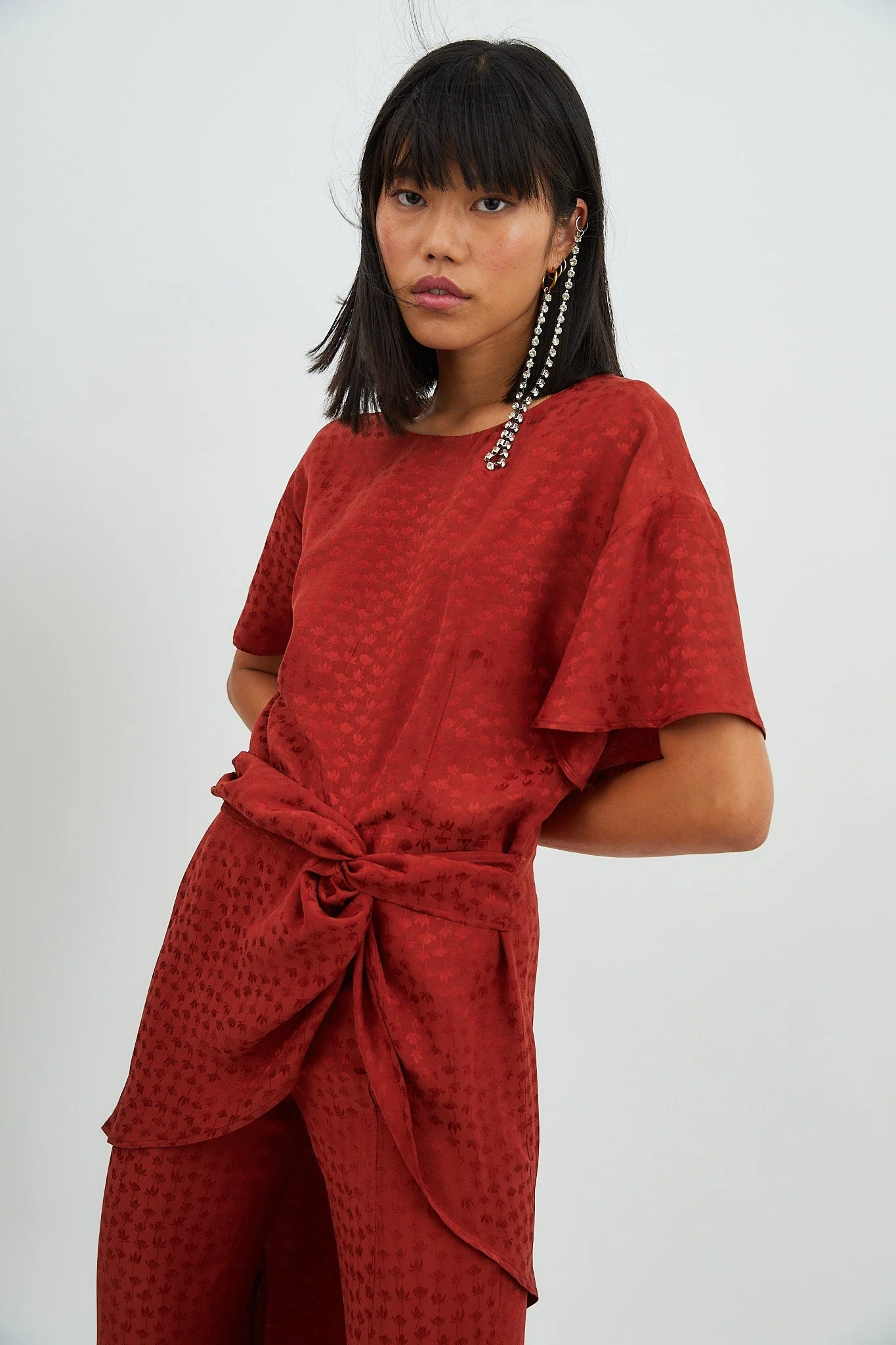 Chemise Camila Jcq Mini Flor Teja - Image 2