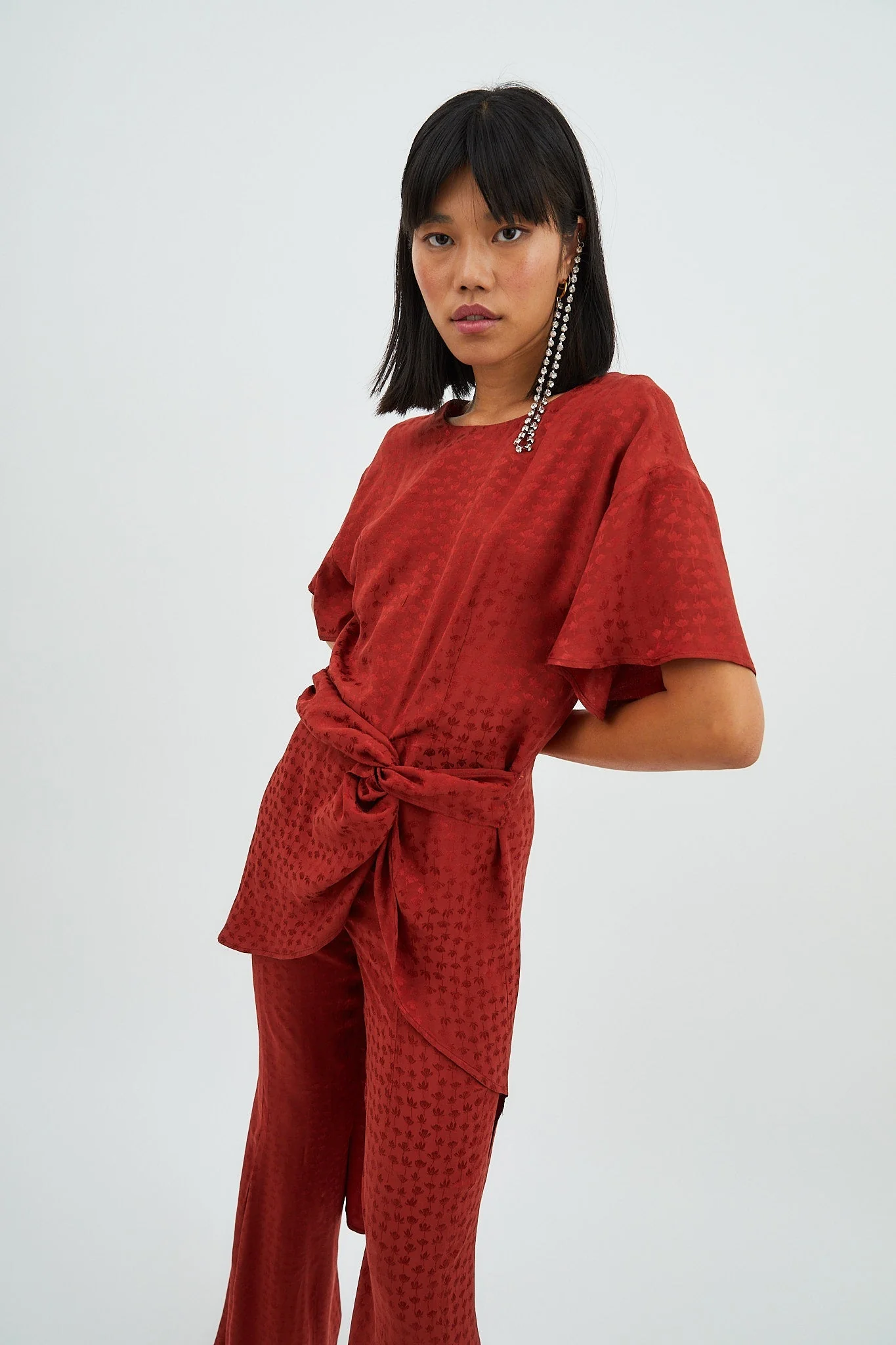 Chemise Camila Jcq Mini Flor Teja - Image 3