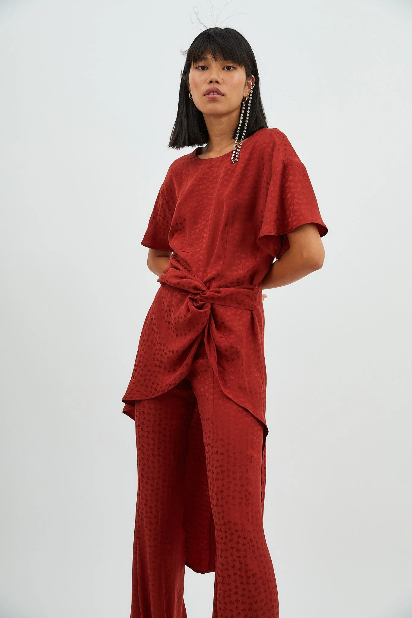 Chemise Camila Jcq Mini Flor Teja - Image 4