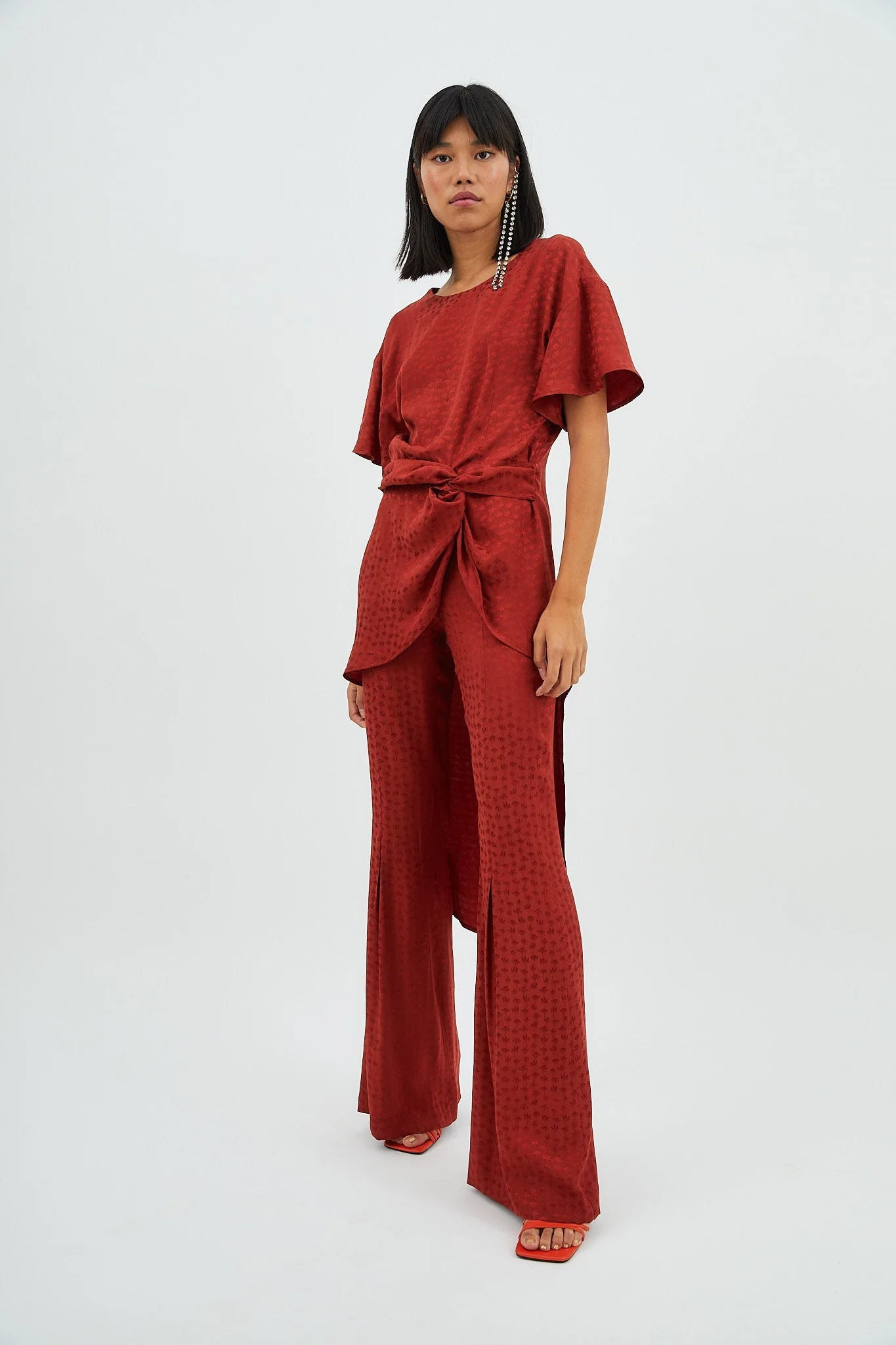 Chemise Camila Jcq Mini Flor Teja - Image 5