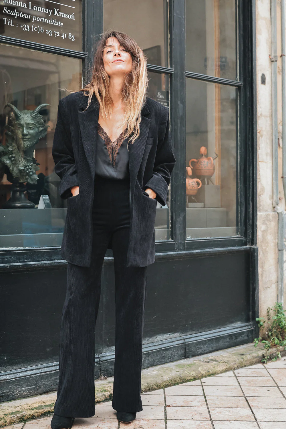 Veste Chica Velours - Noir - Image 10