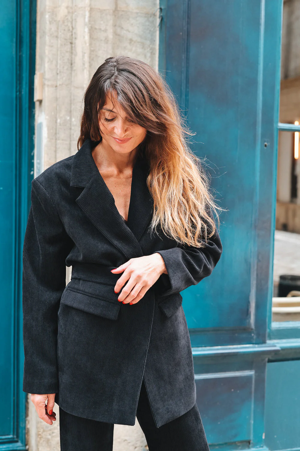 Veste Chica Velours - Noir - Image 4