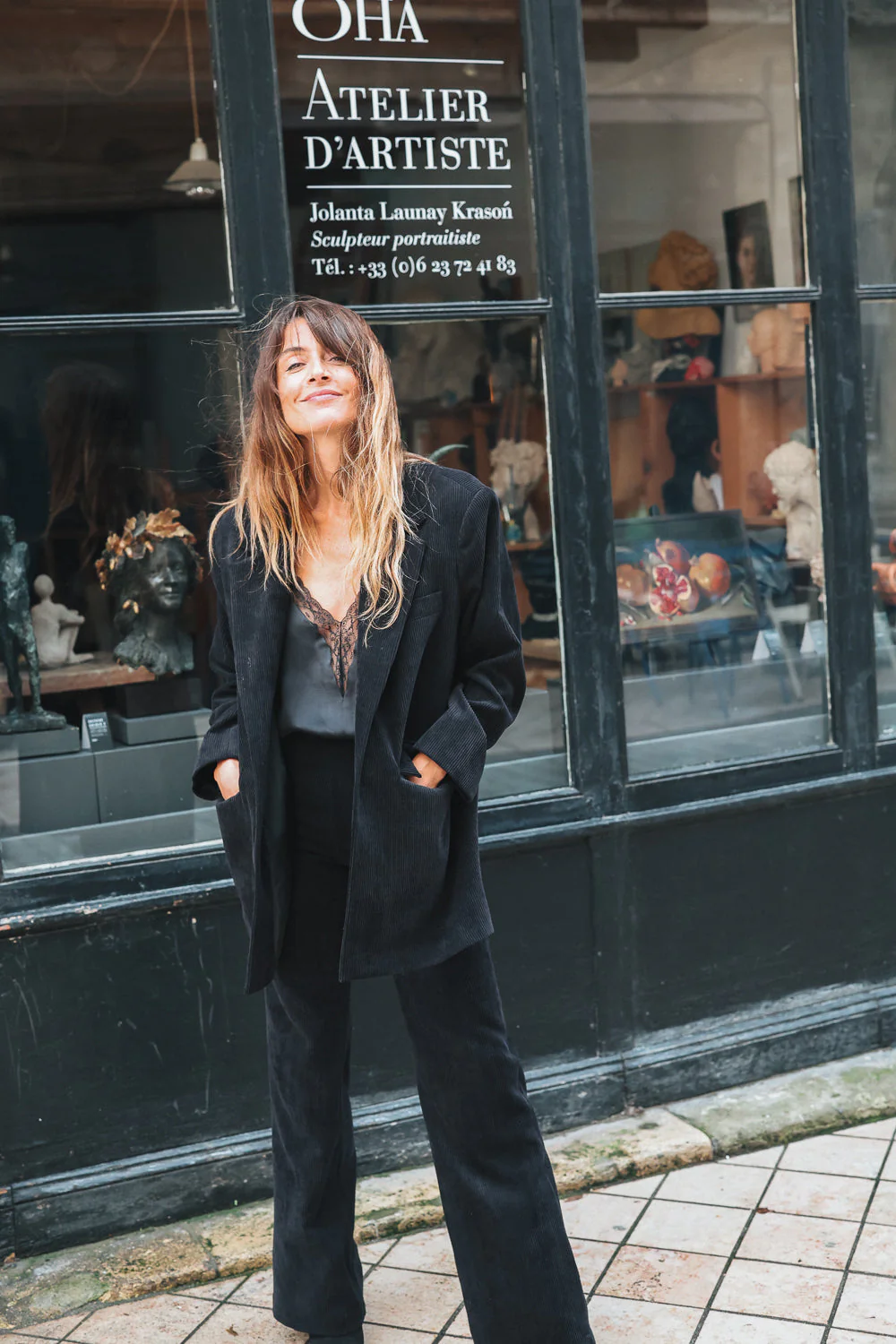 Veste Chica Velours - Noir - Image 9