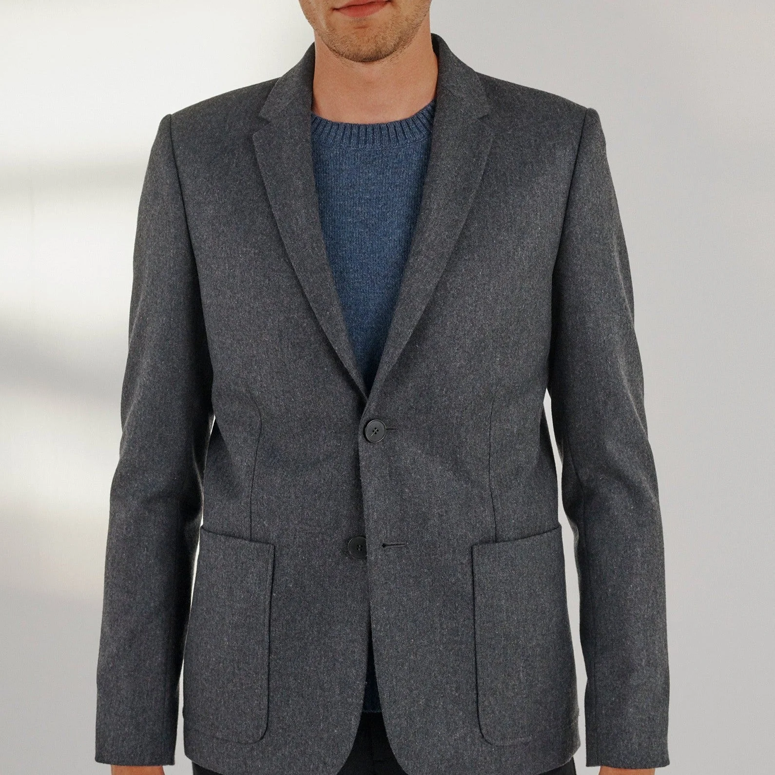 Maison Standards - Veste Flanelle - Gris Chinãƒâ© - Homme - Maison Standards - Image 2