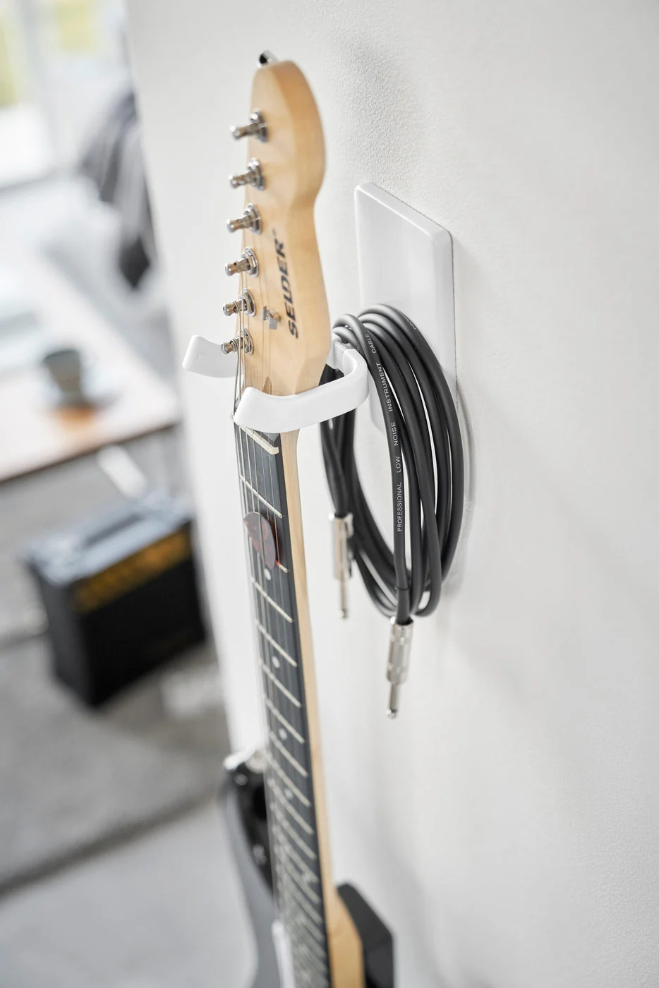 Support Mural Pour Guitare Tower - Blanc - Image 2