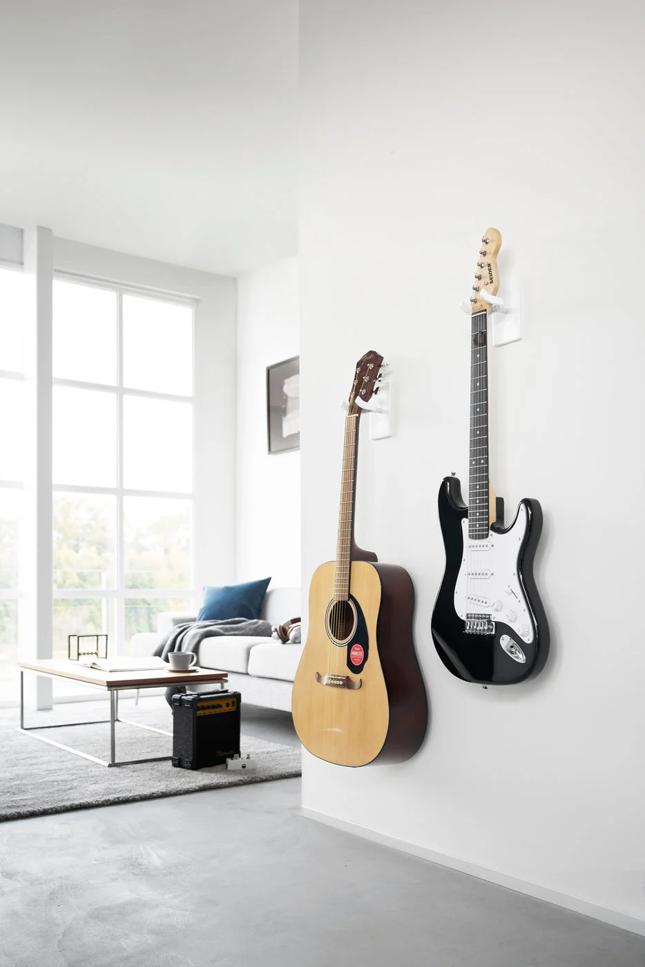 Support Mural Pour Guitare Tower - Blanc - Image 9