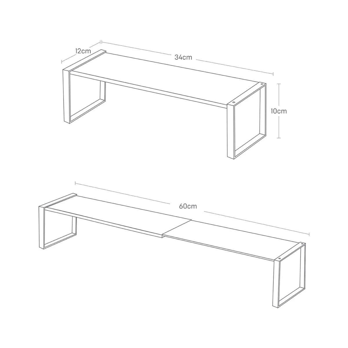Étagère À Chaussures Extensible - Frame - Blanc - Image 4