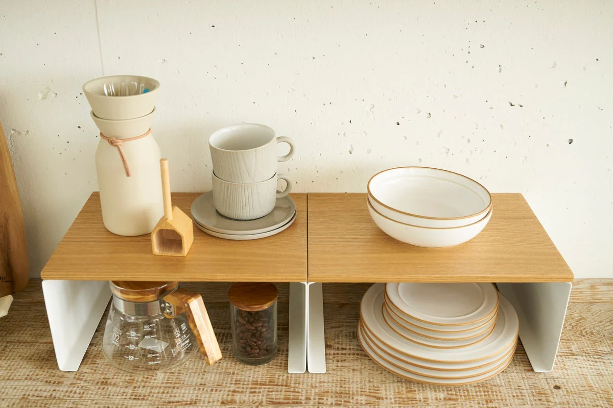 Étagère Empilable Avec Plateau En Bois - Tosca - Blanc - Image 11