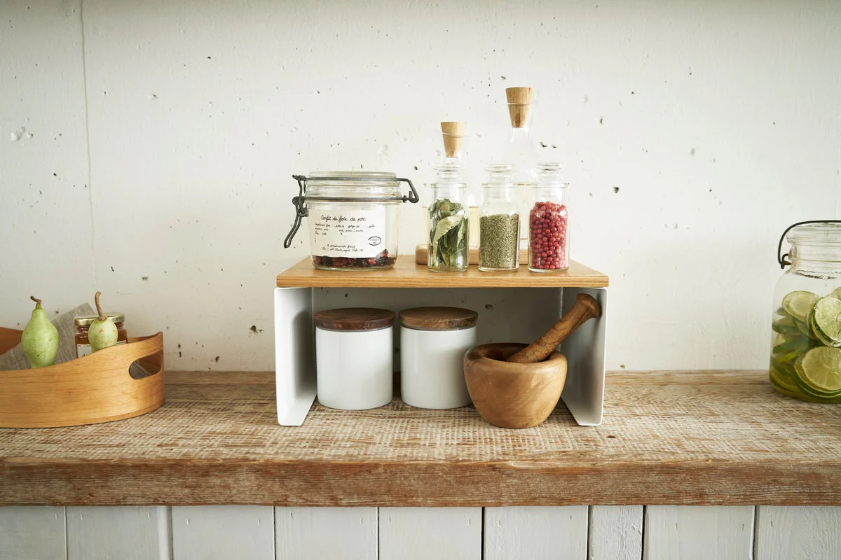 Étagère Empilable Avec Plateau En Bois - Tosca - Blanc - Image 12
