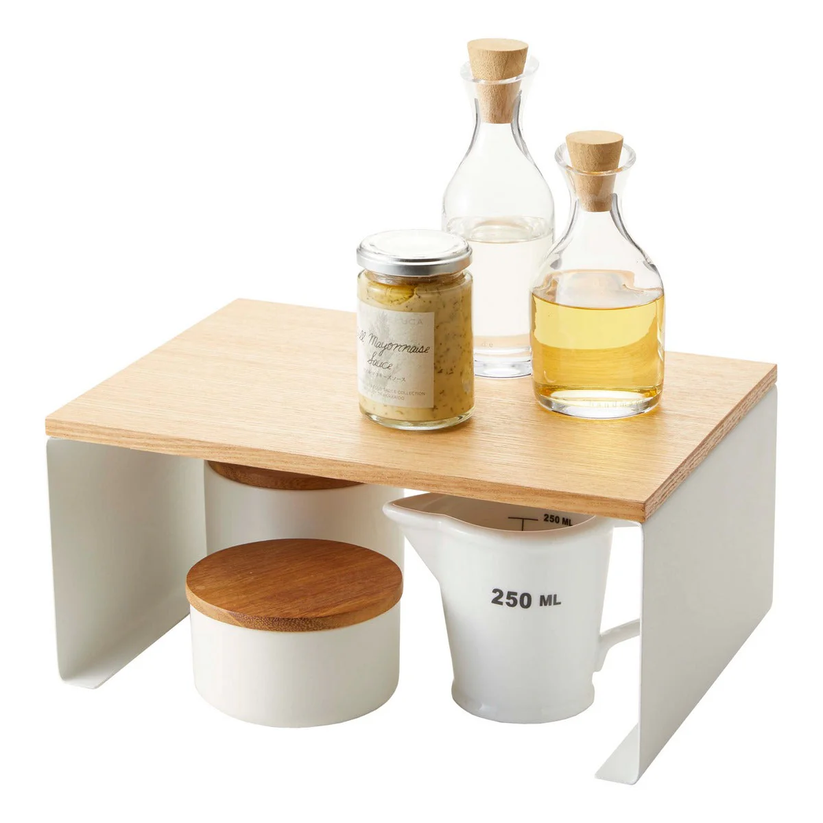 Étagère Empilable Avec Plateau En Bois - Tosca - Blanc - Image 18