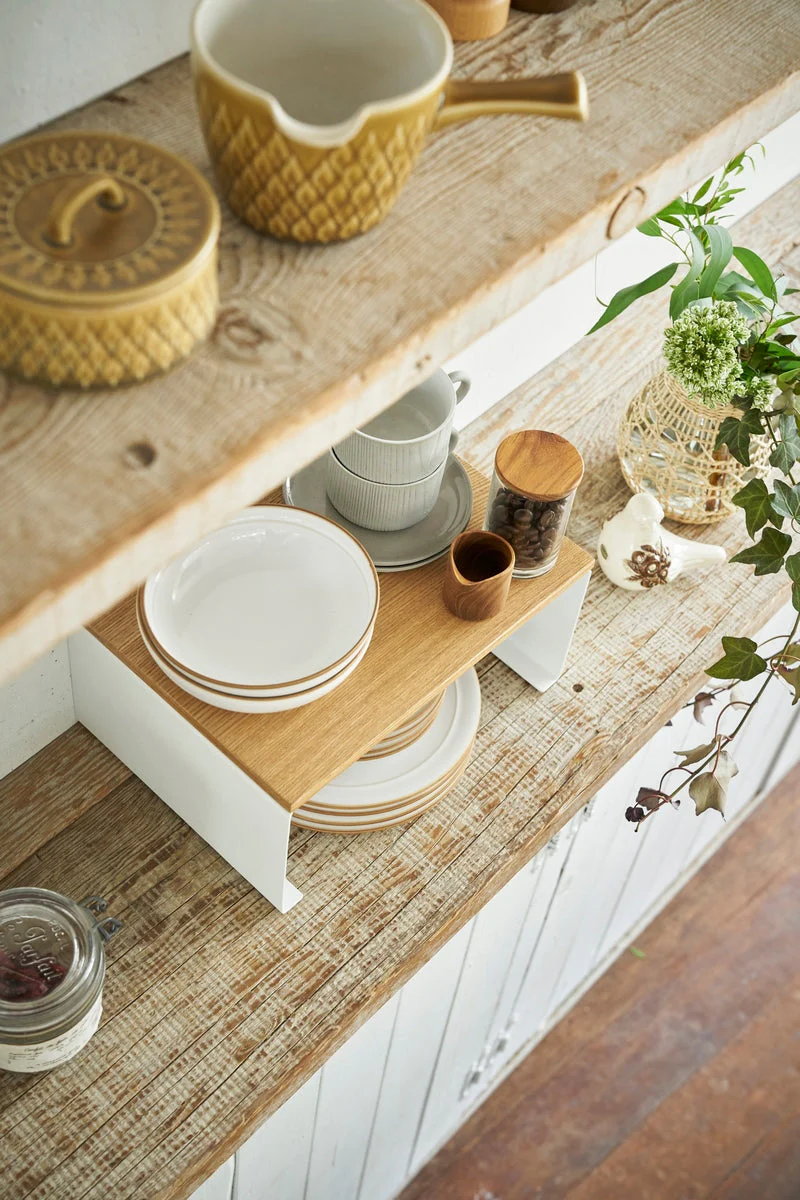 Étagère Empilable Avec Plateau En Bois - Tosca - Blanc - Image 4