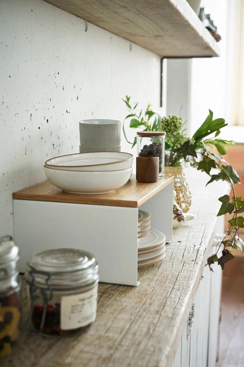 Étagère Empilable Avec Plateau En Bois - Tosca - Blanc - Image 5