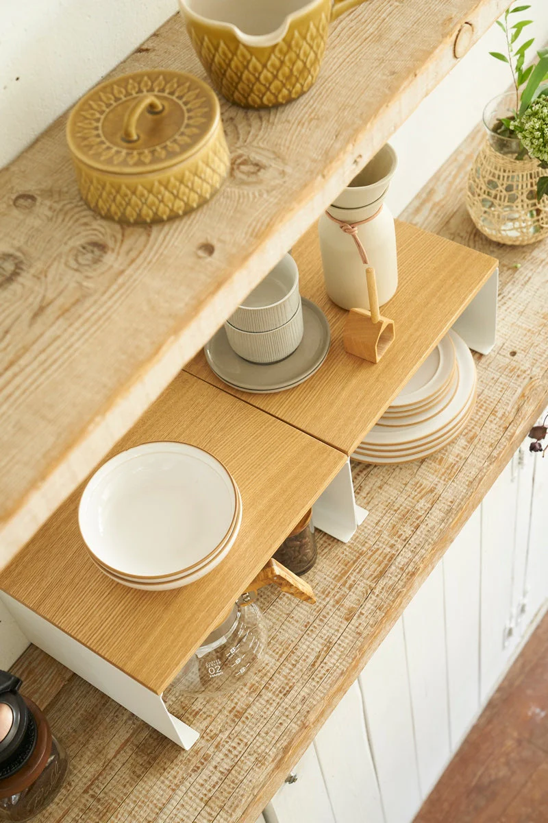 Étagère Empilable Avec Plateau En Bois - Tosca - Blanc - Image 7